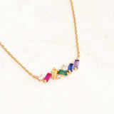 rainbow jewellery gift pack feature rainbow pride flag colours - necklace