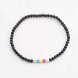 pansexual bracelet pansexual bead bracelet pansexual flag jewellery, top