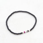 asexual bracelet asexual bead bracelet asexual flag jewellery, side
