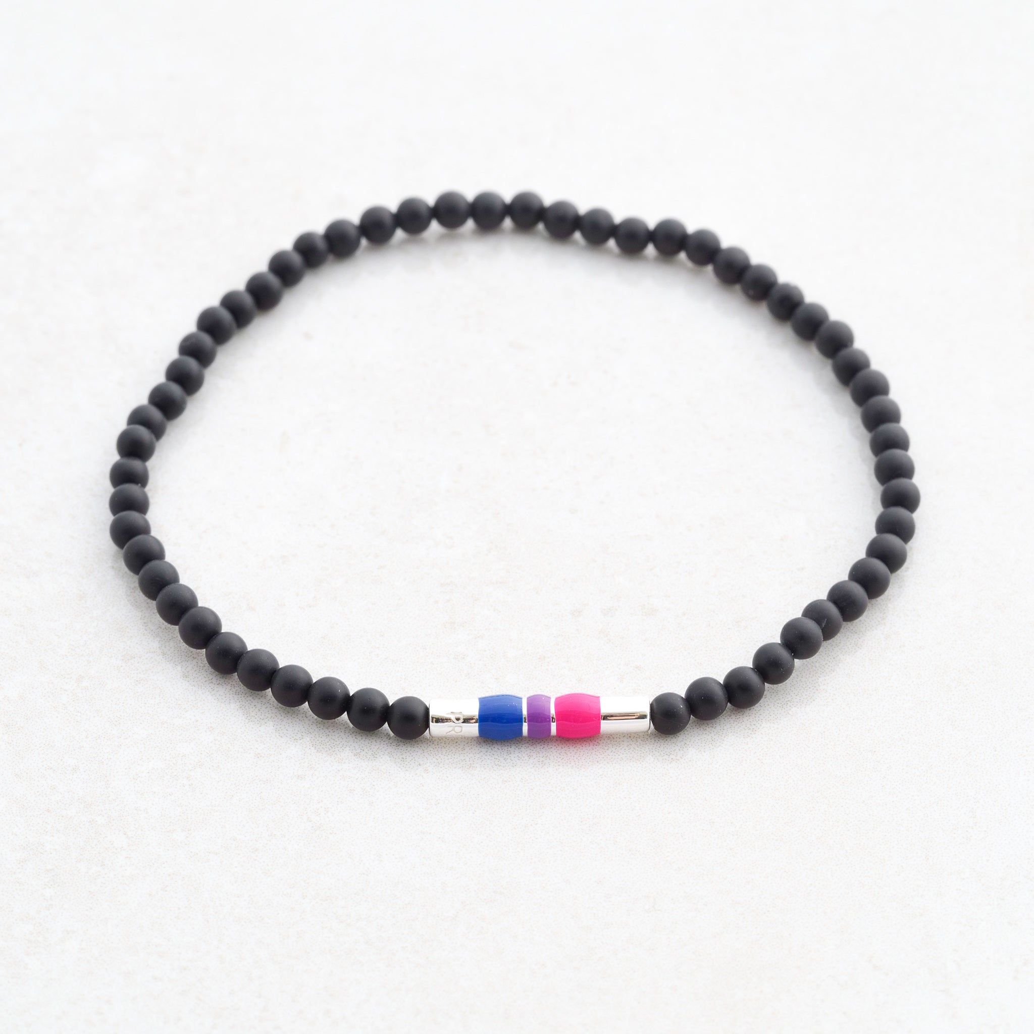 Bisexual Flag Bead Bracelet – Pridaura - Main Image