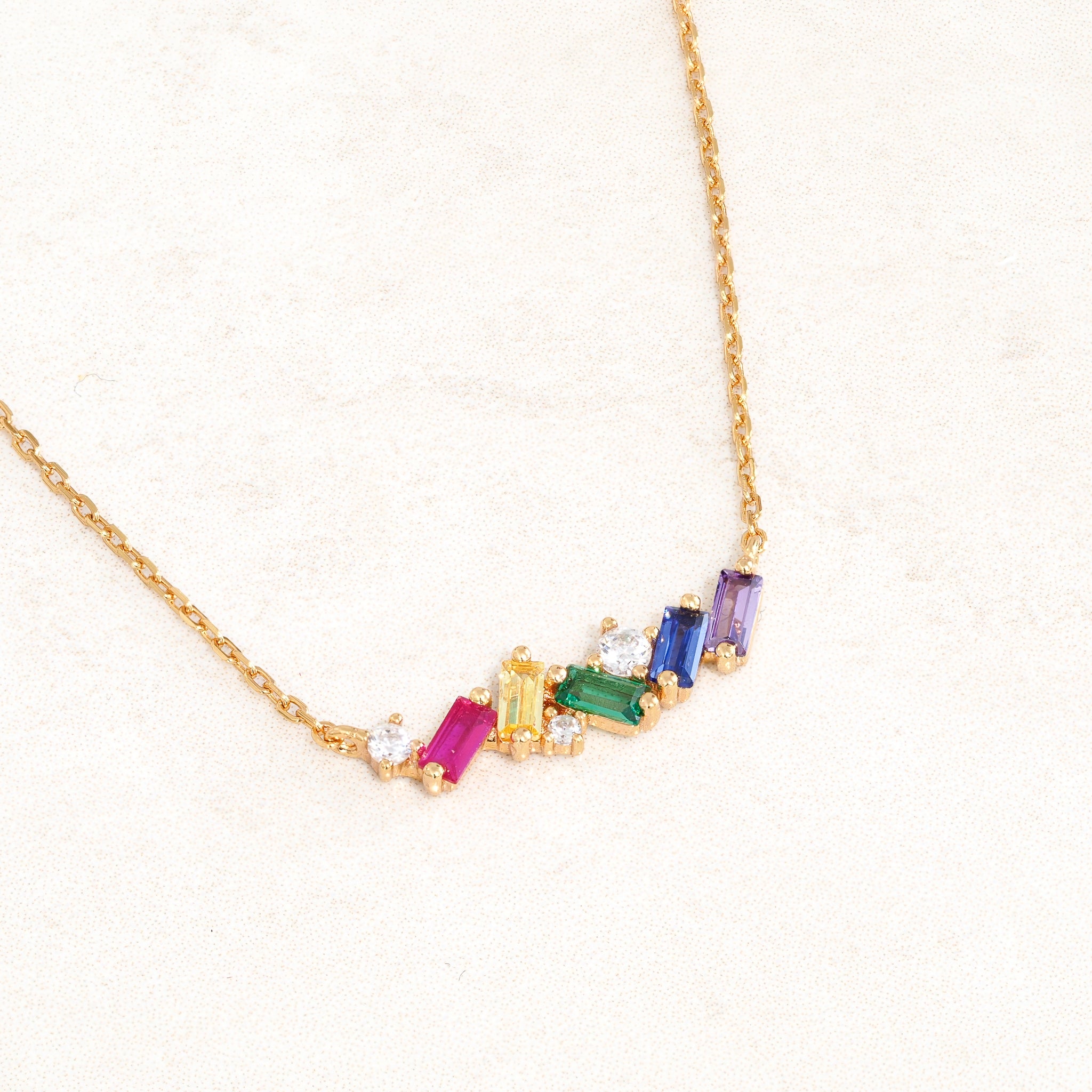 rainbow jewellery gift pack feature rainbow pride flag colours - necklace