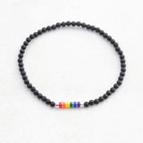 pride bracelet pride bead bracelet pride flag jewellery, wide