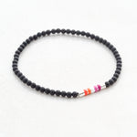 lesbian bracelet lesbian bead bracelet lesbian flag jewellery, side