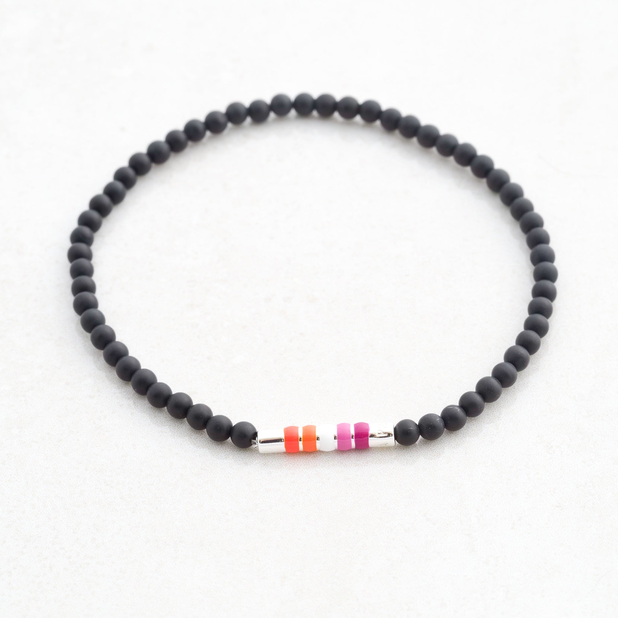 lesbian bracelet lesbian bead bracelet lesbian flag jewellery, top