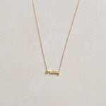 fruity pride LGBTQ queer necklace in pride jewellery collection,  far gold