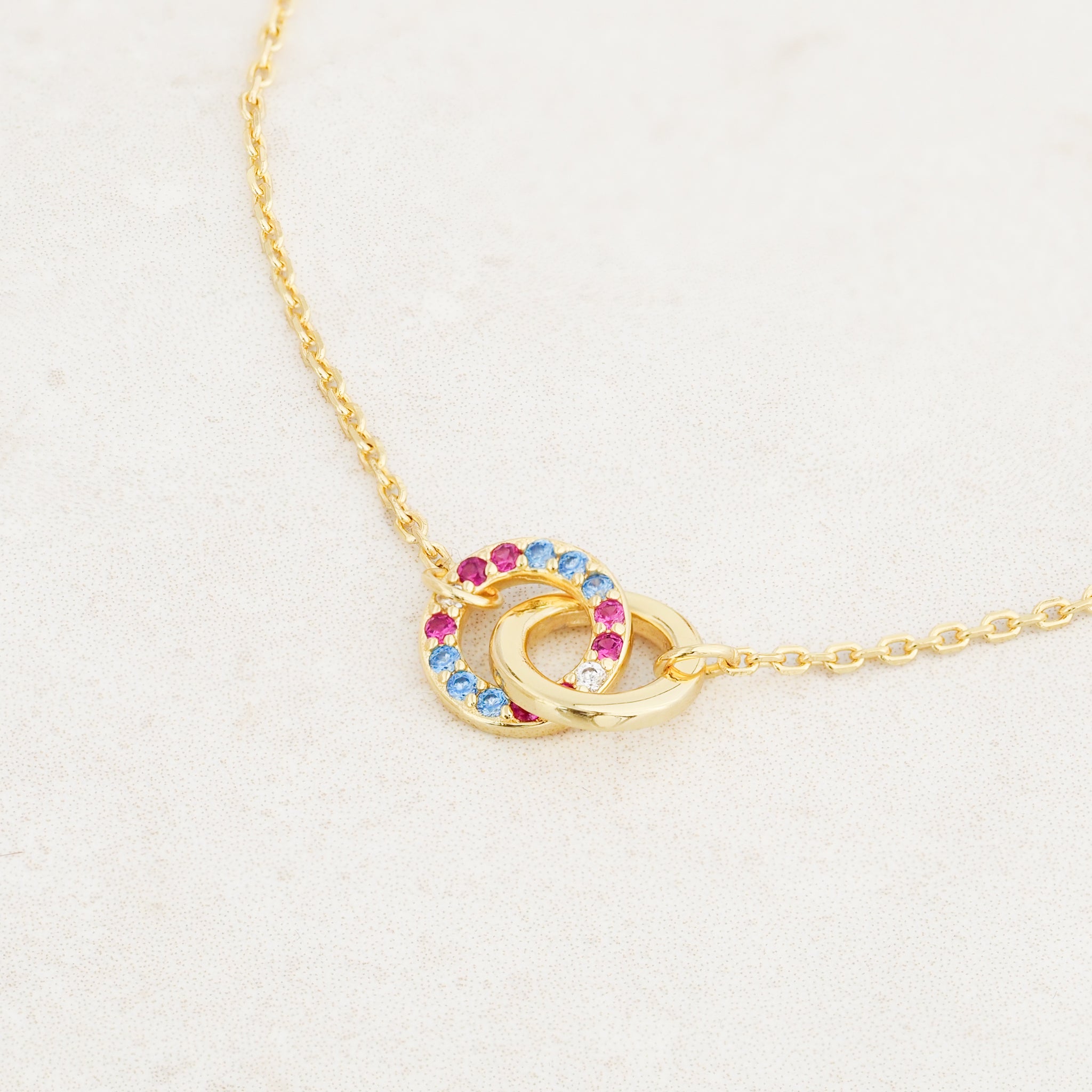 transgender flag jewellery set with transgender necklace and transgender bracelet - bracelet