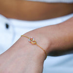 transgender bracelet as part of transgender jewelry collection, model photo