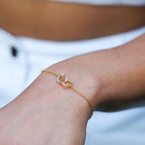 transgender bracelet as part of transgender jewelry collection, model photo